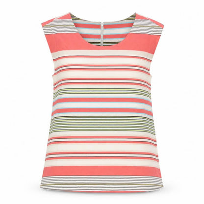 Womens UK Size XS Oasis Multicoloured Basic Blouse