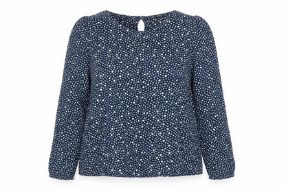 Womens UK Size 12 La Redoute Blue Basic Blouse