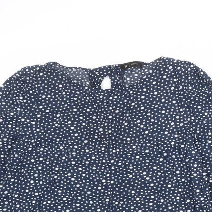Womens UK Size 12 La Redoute Blue Basic Blouse