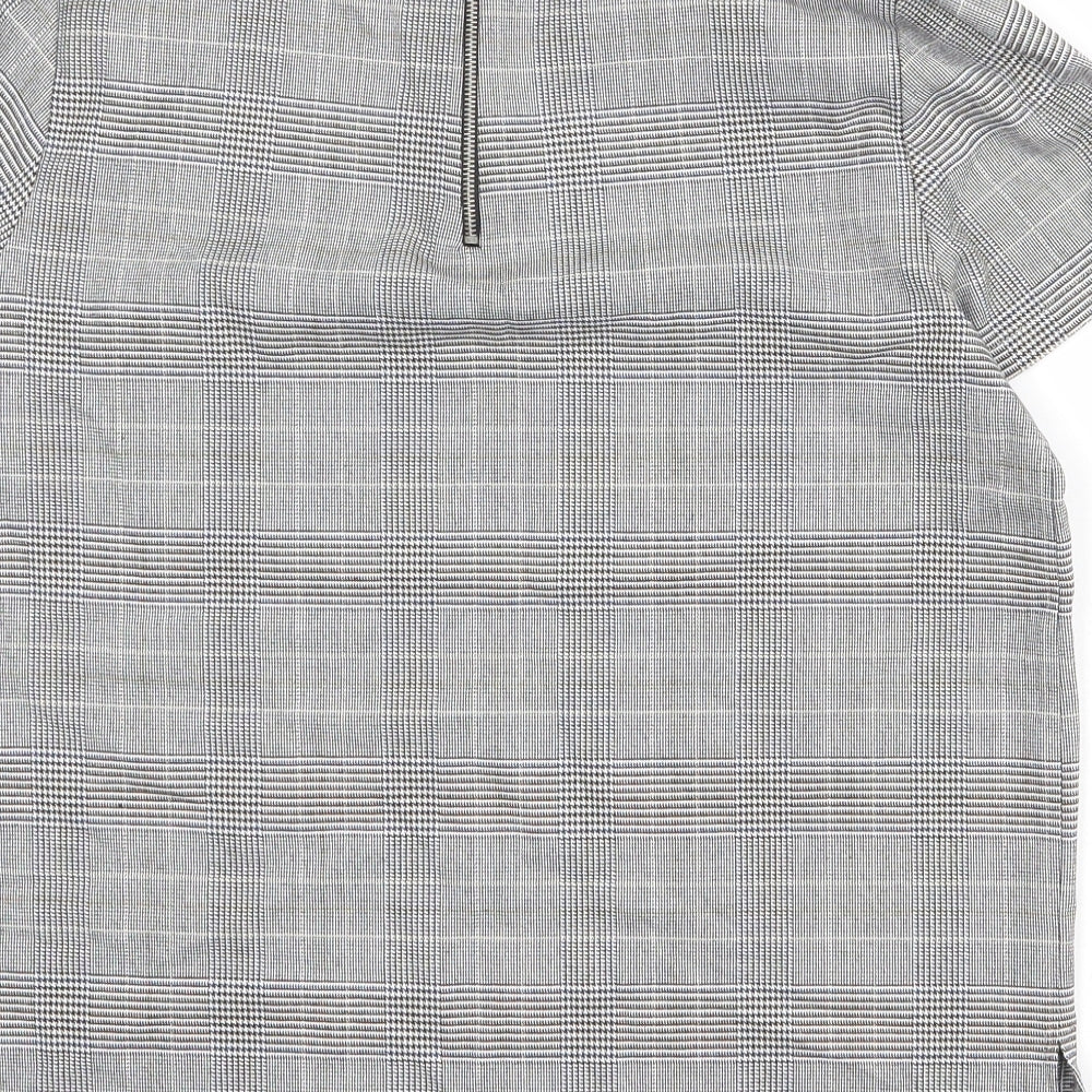 Womens UK Size S Zara Multicoloured Basic T-Shirt