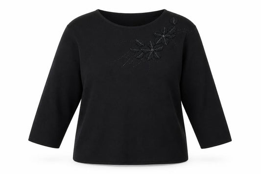 Womens UK Size XL After Dark Black Pullover Jumper