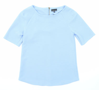 Womens UK Size 6 Warehouse Blue Basic Blouse