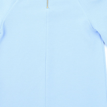 Womens UK Size 6 Warehouse Blue Basic Blouse