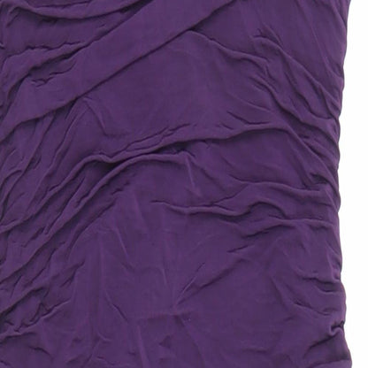 Divided by H&M Womens Purple Polyester Bodycon Size S One Shoulder Pullover