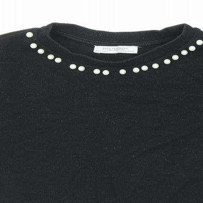 Womens UK Size S Zara Black Pullover Jumper