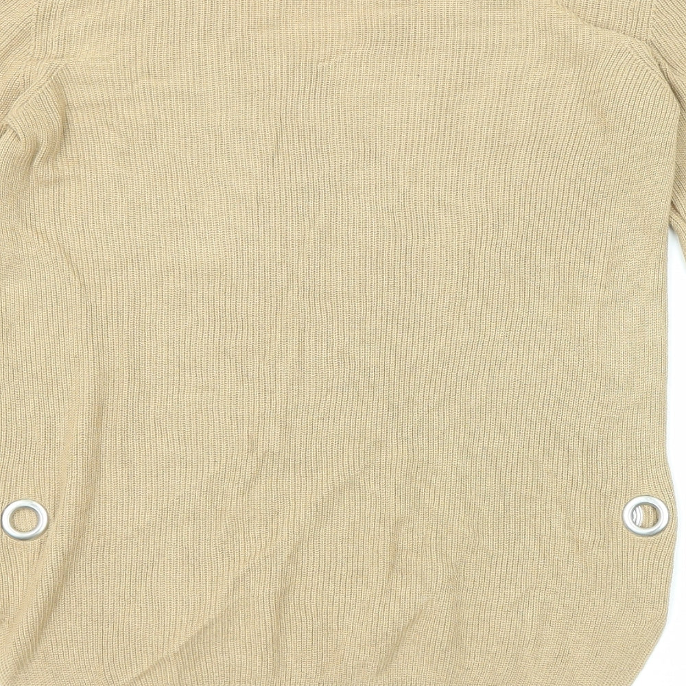 Womens UK Size 10 NEXT Beige Pullover Jumper