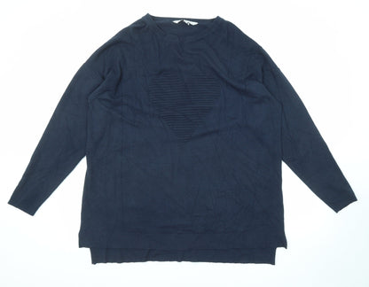 Womens UK Size XL Amara Reya Blue Pullover Jumper