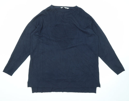 Womens UK Size XL Amara Reya Blue Pullover Jumper