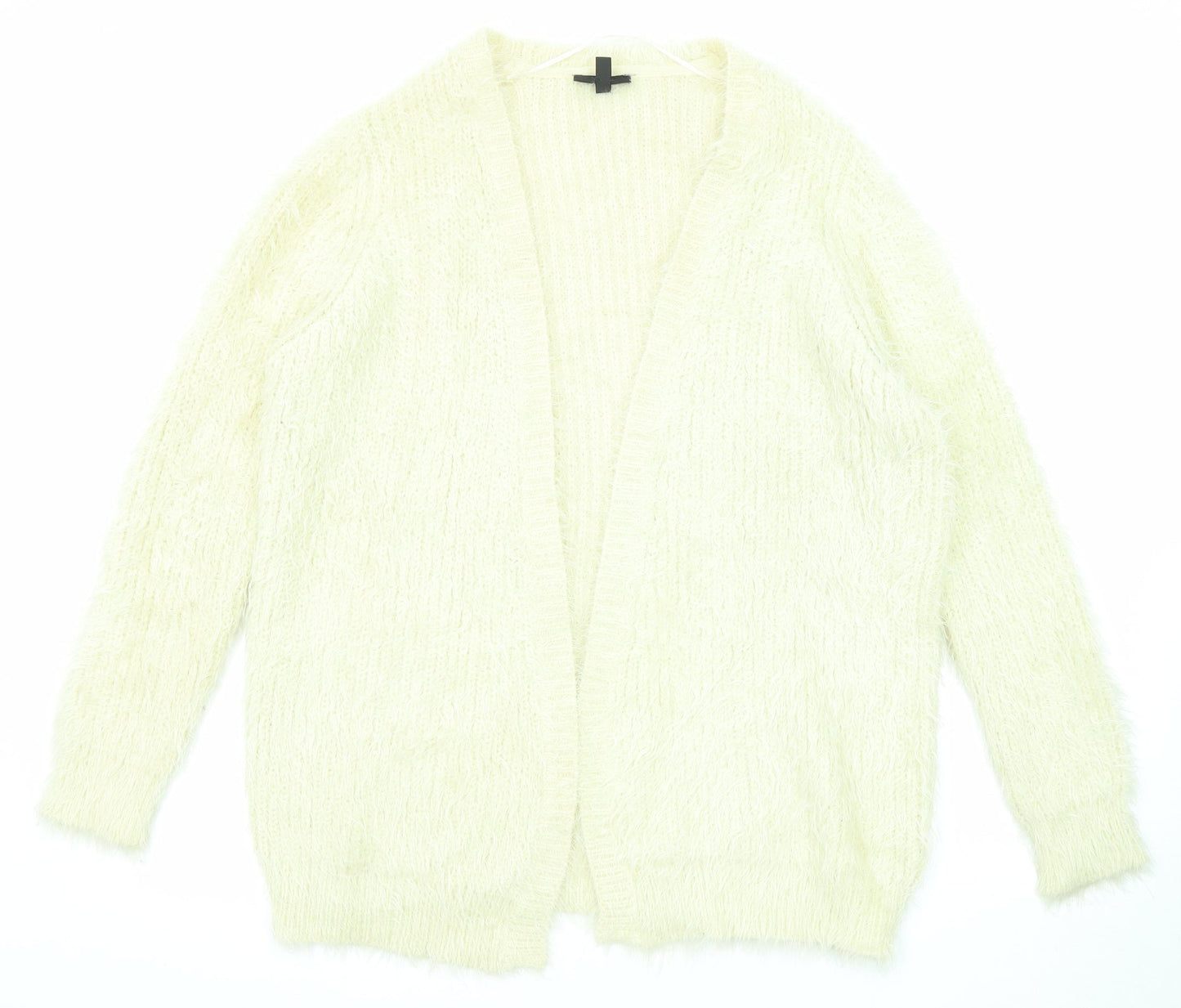 Womens UK Size 12 Topshop Beige Cardigan Jumper