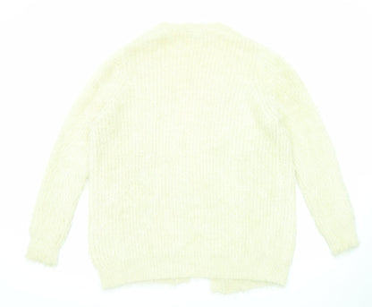Womens UK Size 12 Topshop Beige Cardigan Jumper