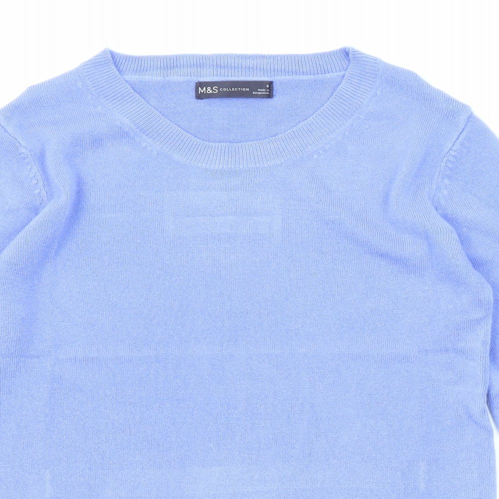 Womens UK Size 6 Marks and Spencer Purple Pullover Jumper
