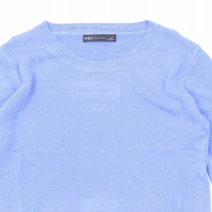 Womens UK Size 6 Marks and Spencer Purple Pullover Jumper