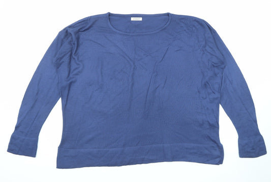 Womens UK Size 14 Damart Blue Pullover Jumper