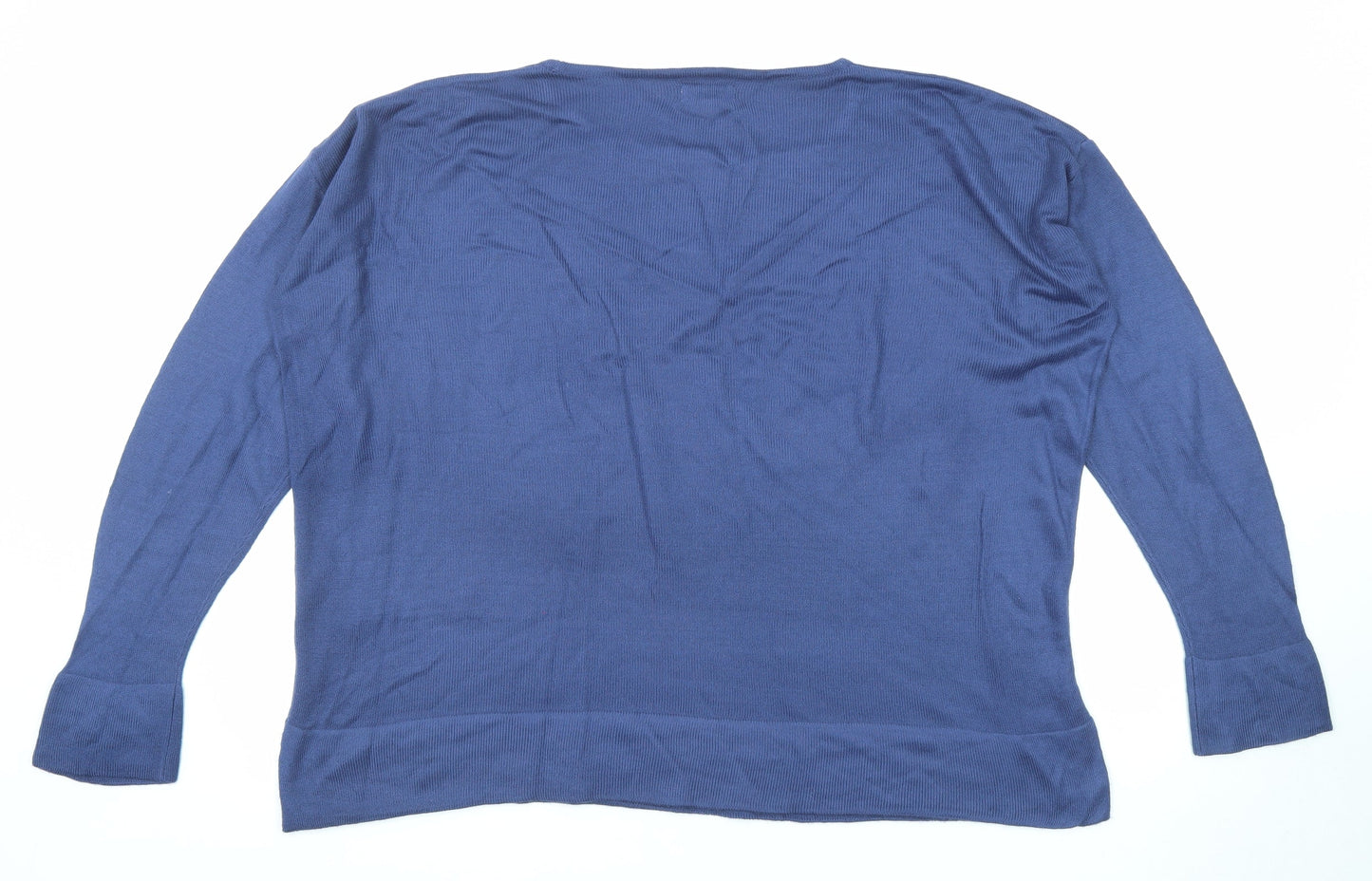 Womens UK Size 14 Damart Blue Pullover Jumper