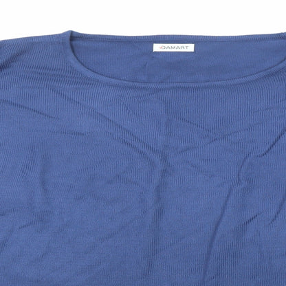 Womens UK Size 14 Damart Blue Pullover Jumper