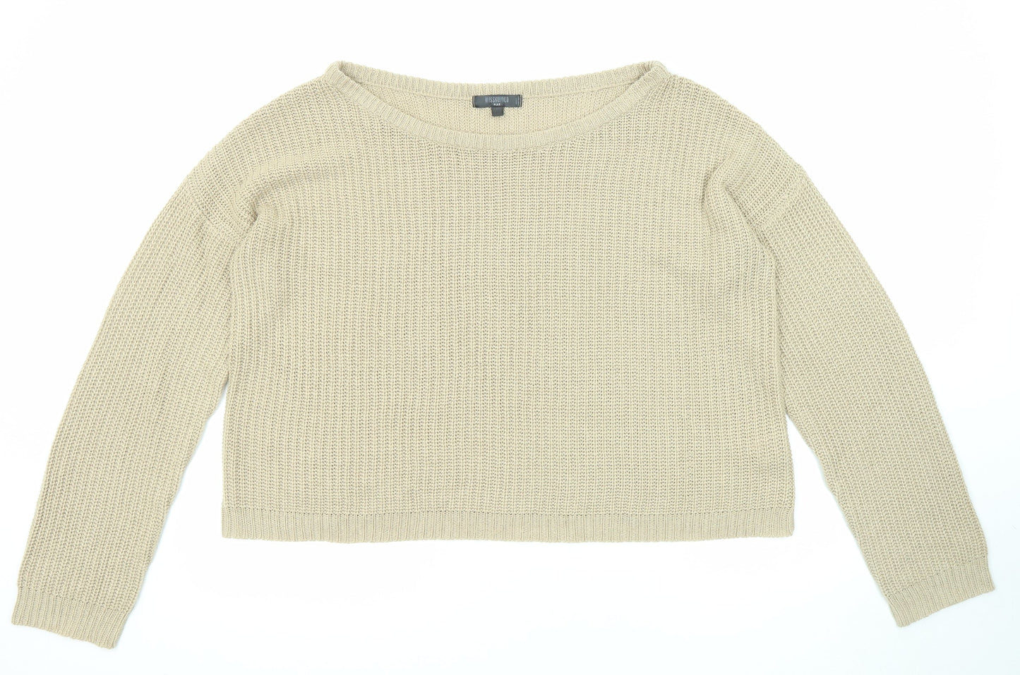 Womens UK Size 22 Missguided Beige Pullover Jumper