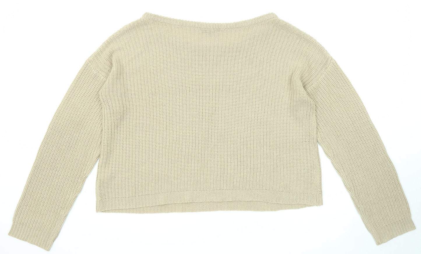 Womens UK Size 22 Missguided Beige Pullover Jumper