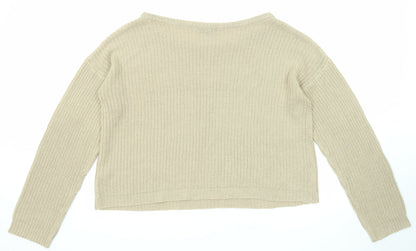 Womens UK Size 22 Missguided Beige Pullover Jumper
