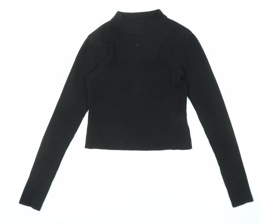 Womens UK Size M Brave Soul Black Pullover Jumper
