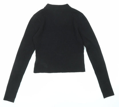 Womens UK Size M Brave Soul Black Pullover Jumper