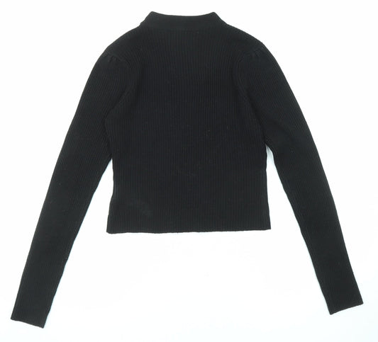Womens UK Size M Brave Soul Black Pullover Jumper