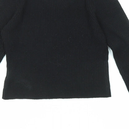 Womens UK Size M Brave Soul Black Pullover Jumper