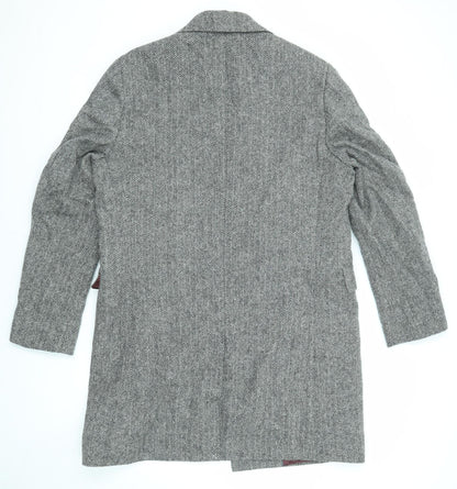 Mens UK Size XL Marks and Spencer Grey Overcoat
