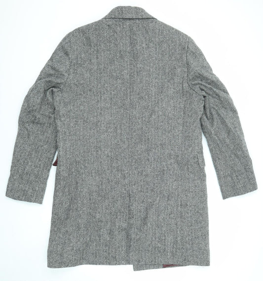 Mens UK Size XL Marks and Spencer Grey Overcoat