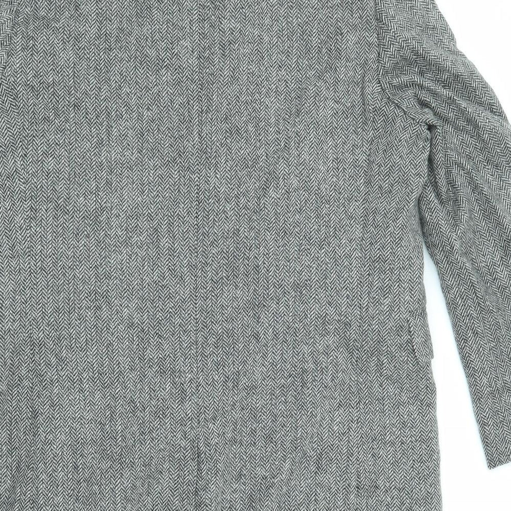 Mens UK Size XL Marks and Spencer Grey Overcoat