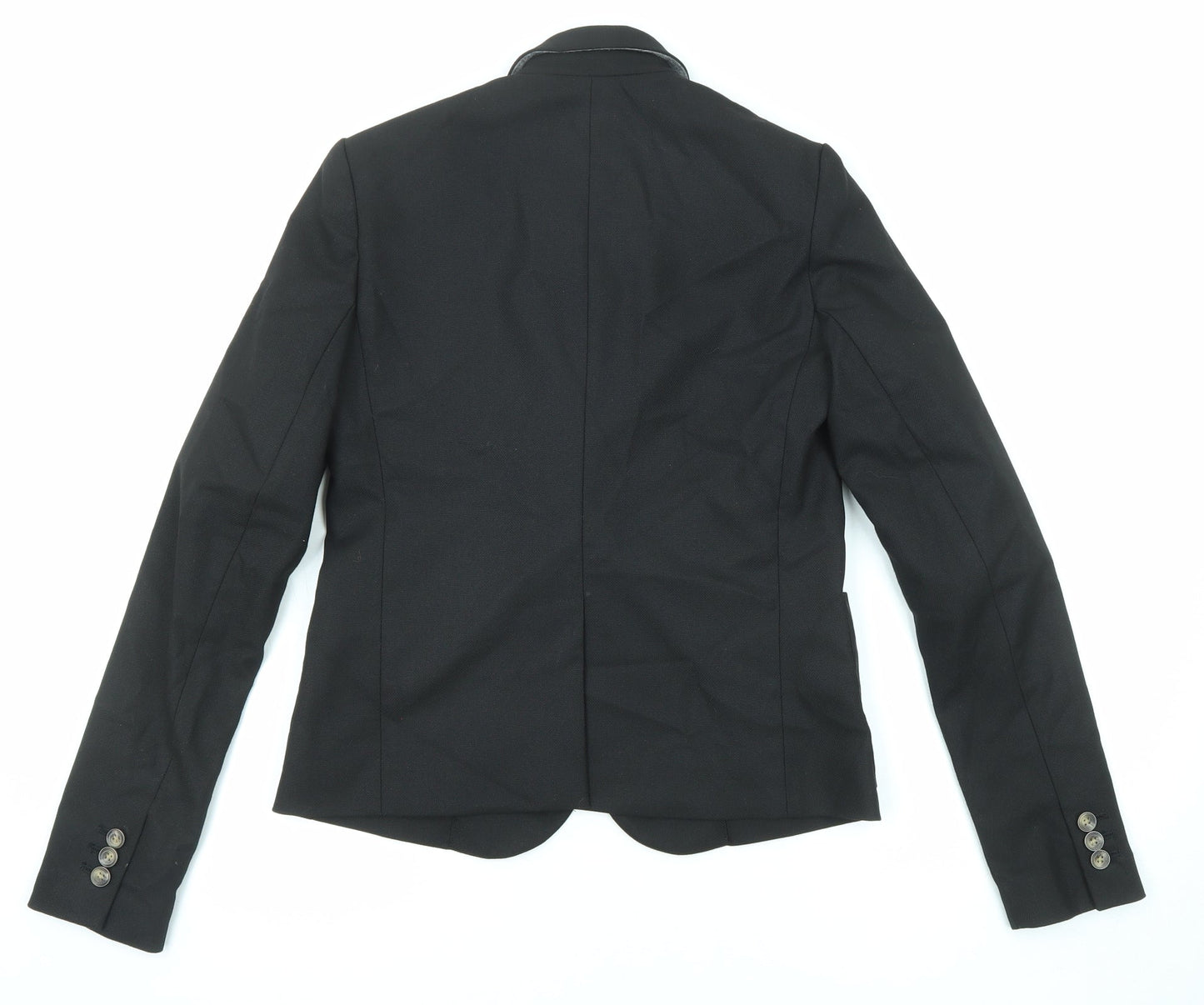 Gap Womens Black Polyester Jacket Blazer Size 4