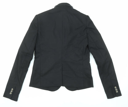 Gap Womens Black Polyester Jacket Blazer Size 4