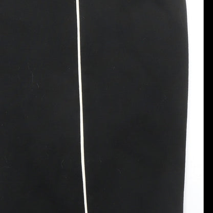 Dorothy Perkins Womens Black Acrylic Straight & Pencil Skirt Size 12 Zip