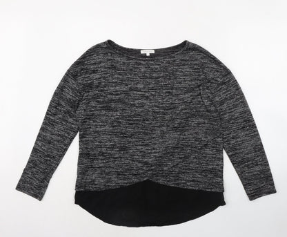 Womens UK Size 14 Deane & White Black Basic T-Shirt