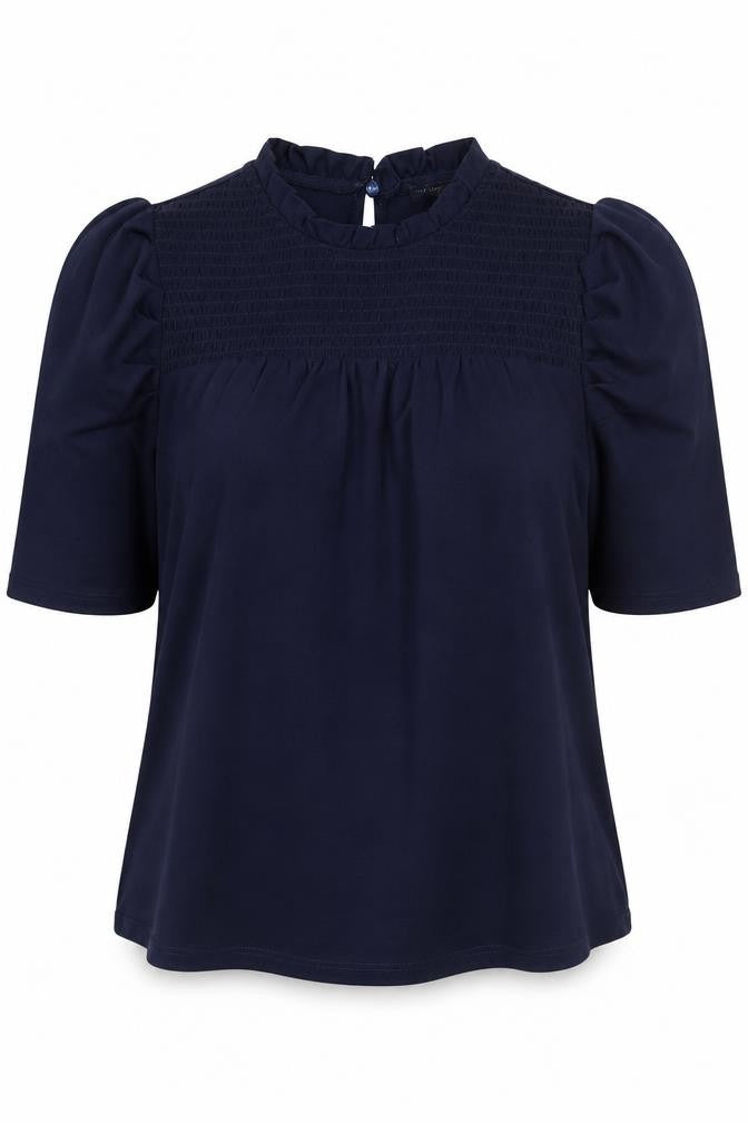 Womens UK Size S Adrianna Papell Blue Basic Blouse