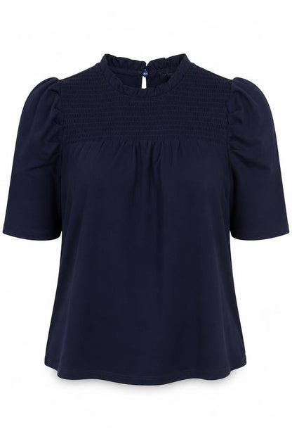 Womens UK Size S Adrianna Papell Blue Basic Blouse