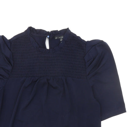 Womens UK Size S Adrianna Papell Blue Basic Blouse
