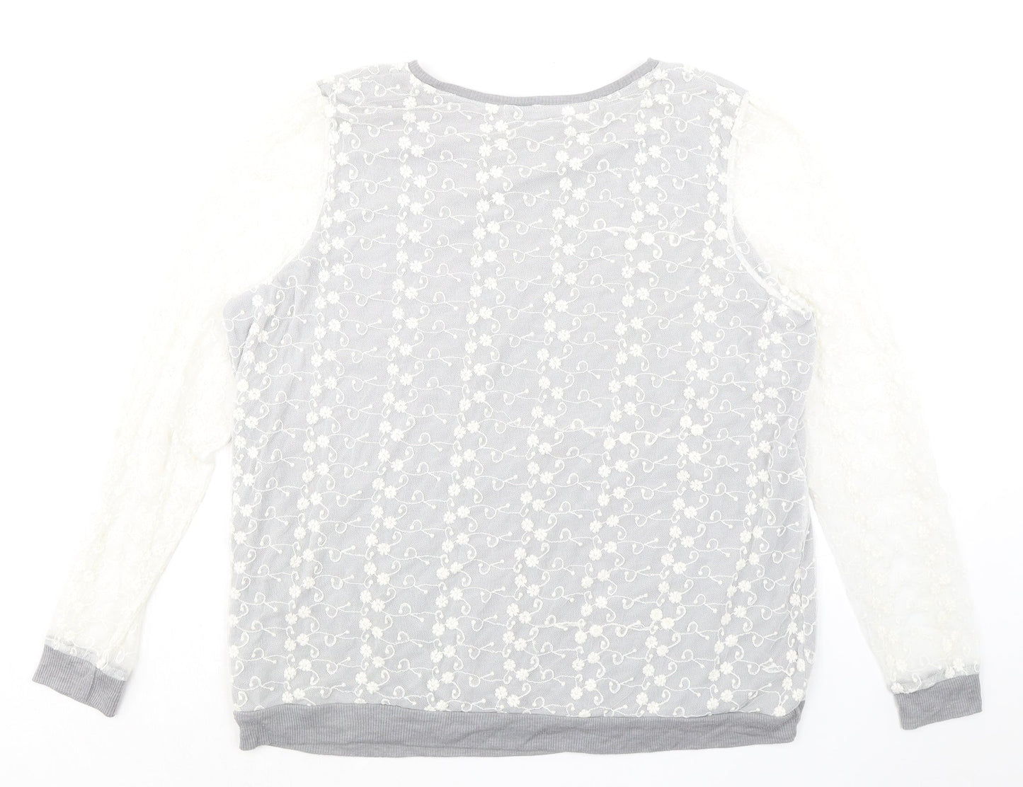 Womens UK Size 20 NEXT Grey Basic Blouse