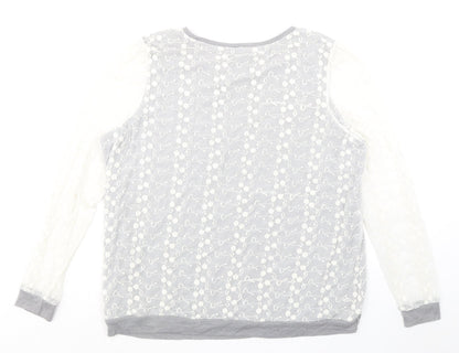 Womens UK Size 20 NEXT Grey Basic Blouse