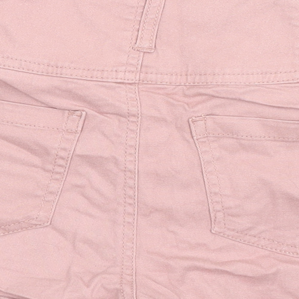 Kylie Girls Pink Cotton Boyfriend Shorts Size 11 Years Regular Zip