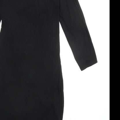 Body Flirt Womens Black Viscose Bodycon Size XS Round Neck