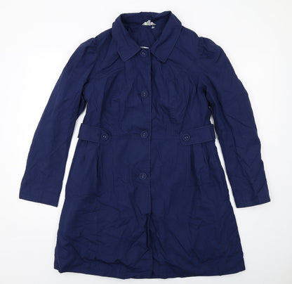 Womens UK Size 12 Marks and Spencer Blue Pea Coat