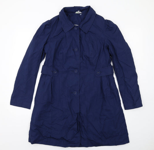 Womens UK Size 12 Marks and Spencer Blue Pea Coat