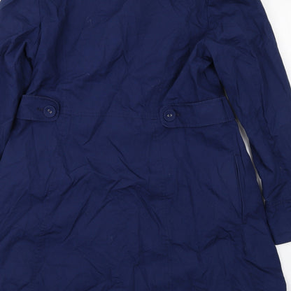 Womens UK Size 12 Marks and Spencer Blue Pea Coat