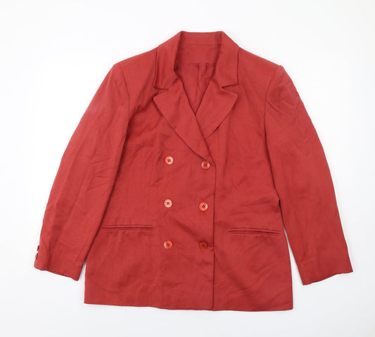 Principles Womens Red Jacket Blazer Size 16 Button