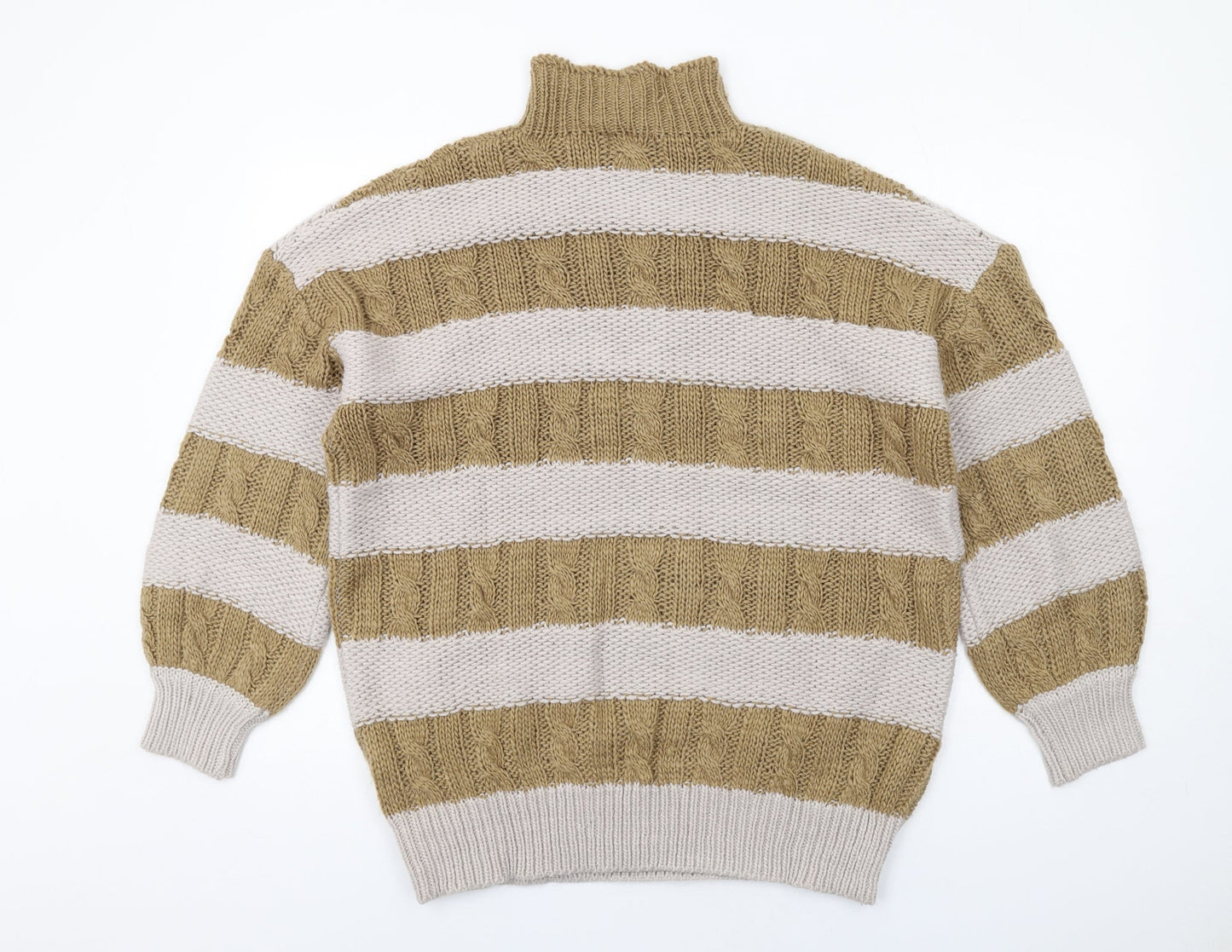 Womens UK Size XS PRETTYLITTLETHING Beige Pullover Jumper