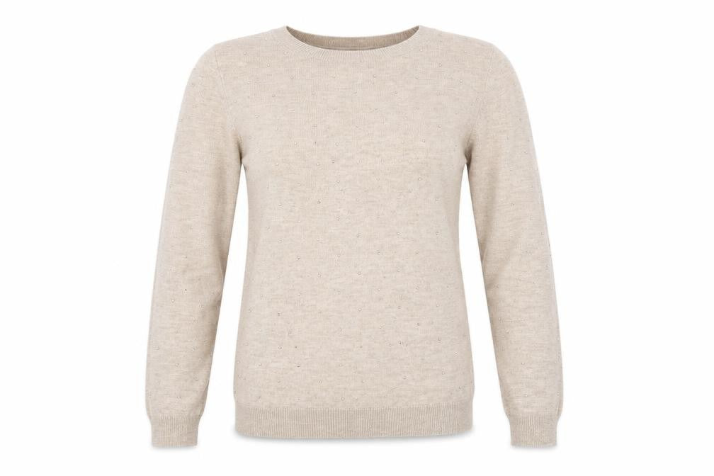 Womens UK Size S Mango Beige Pullover Jumper