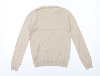 Womens UK Size S Mango Beige Pullover Jumper