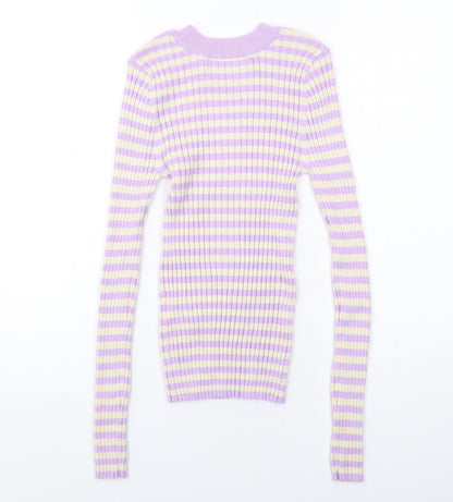 Womens UK Size M VERO MODA Purple Pullover Jumper