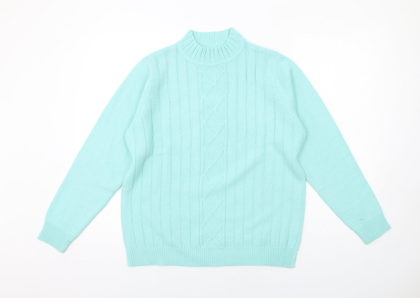Womens UK Size 14 EWM Blue Pullover Jumper