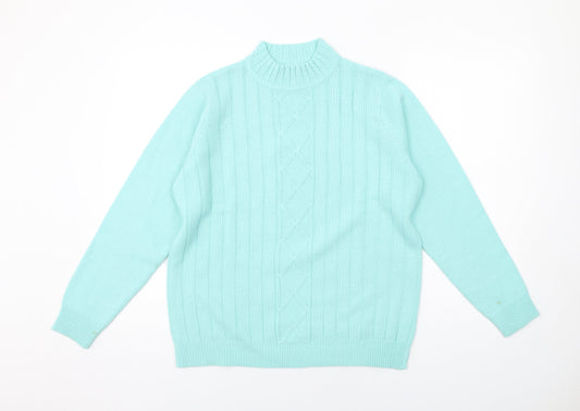 Womens UK Size 14 EWM Blue Pullover Jumper